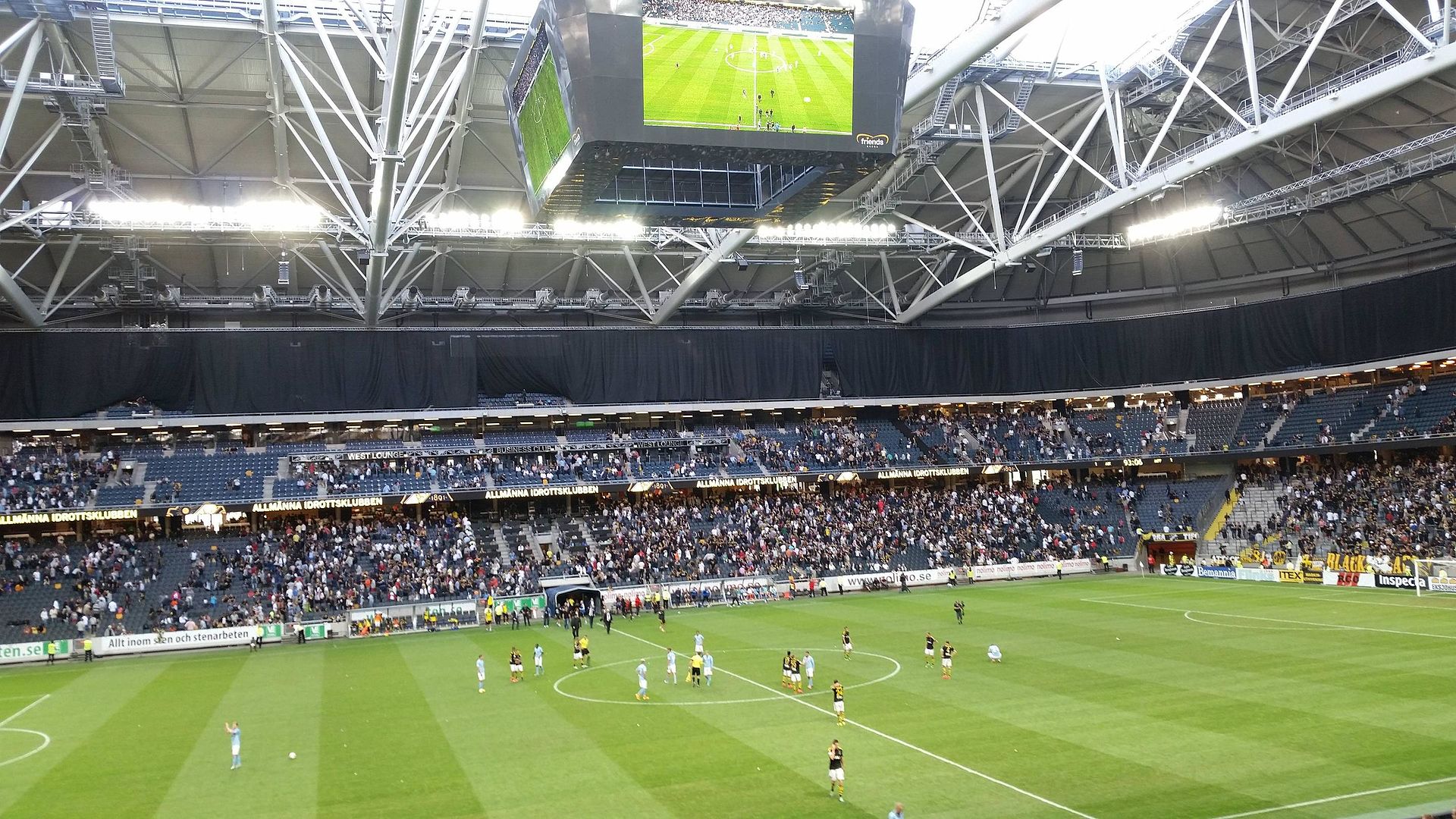 Svenska fotbollsklubbar med många fans – AIK
