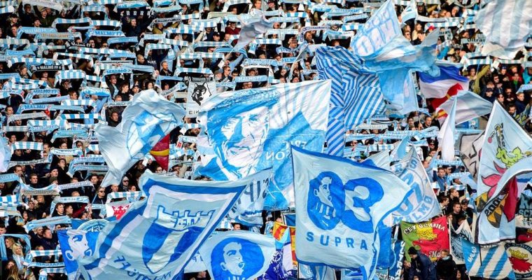 Svenska fotbollsklubbar med många fans – Malmö FF